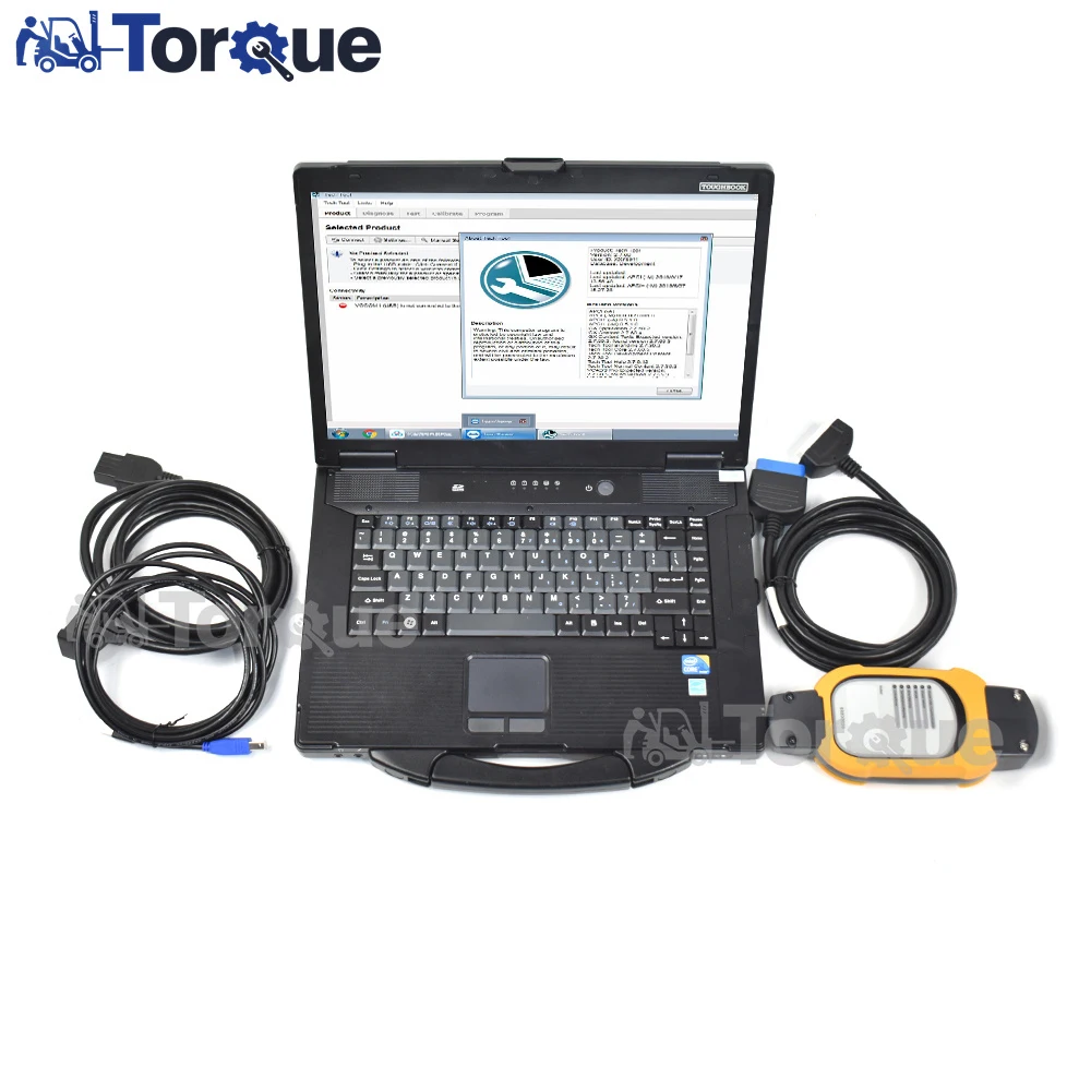 Для Volvo Truck Диагностический Сканер Toughbook CF52 Ноутбук Vcads 88890180 Интерфейс с PTT 2.8 /88890020 Vcads Pro Изображение 0