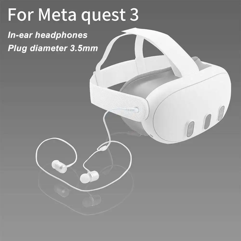 Для наушников Meta Quest3 Наушники-вкладыши Легкие Наушники с 360-Градусным Шумоподавлением Для Аксессуаров Meta Quest3 Vr R4x1 Изображение 0
