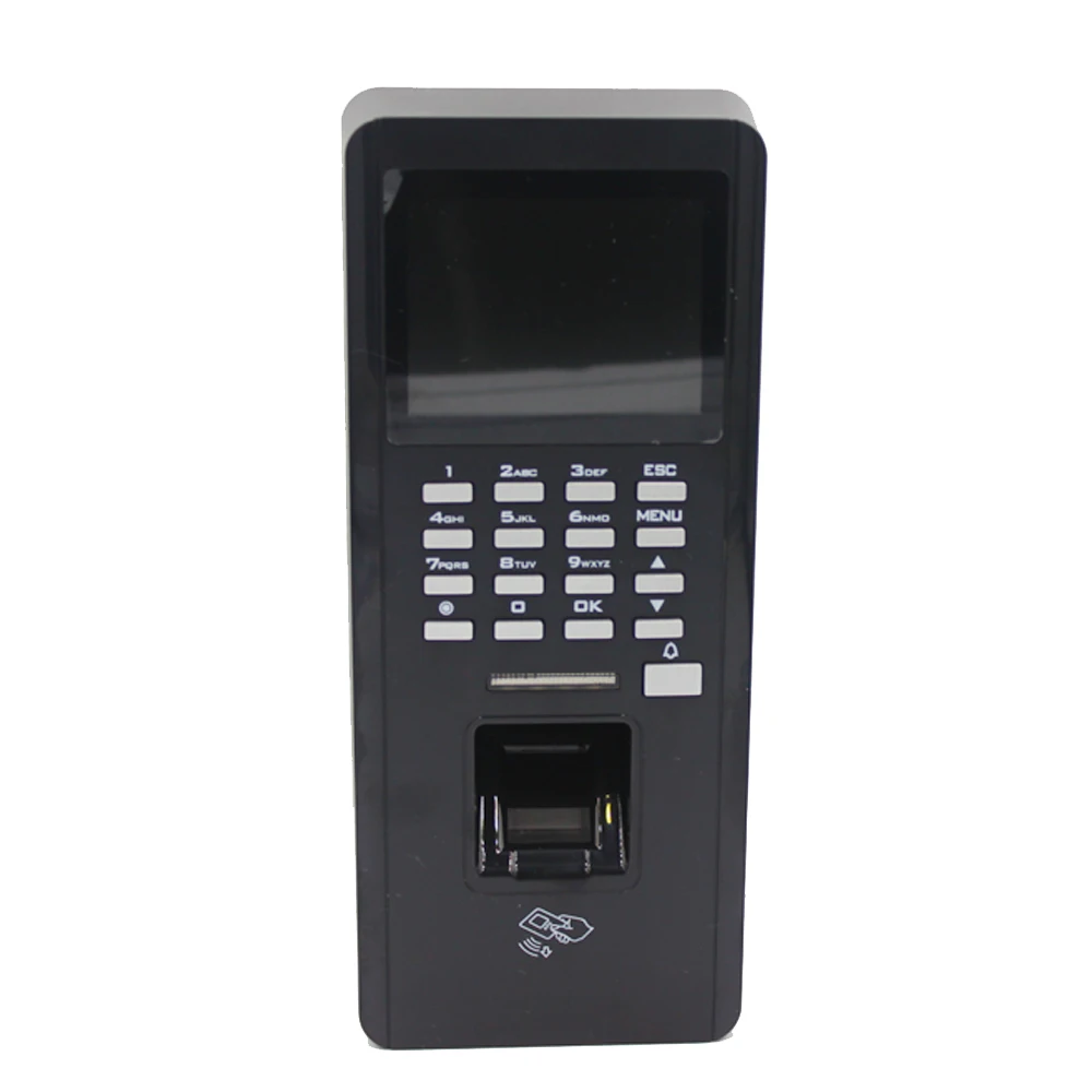 Доступ по отпечаткам пальцев Контроллер доступа TCP/IP распознавание ID-карты время посещения отпечатков пальцев черный Изображение 3