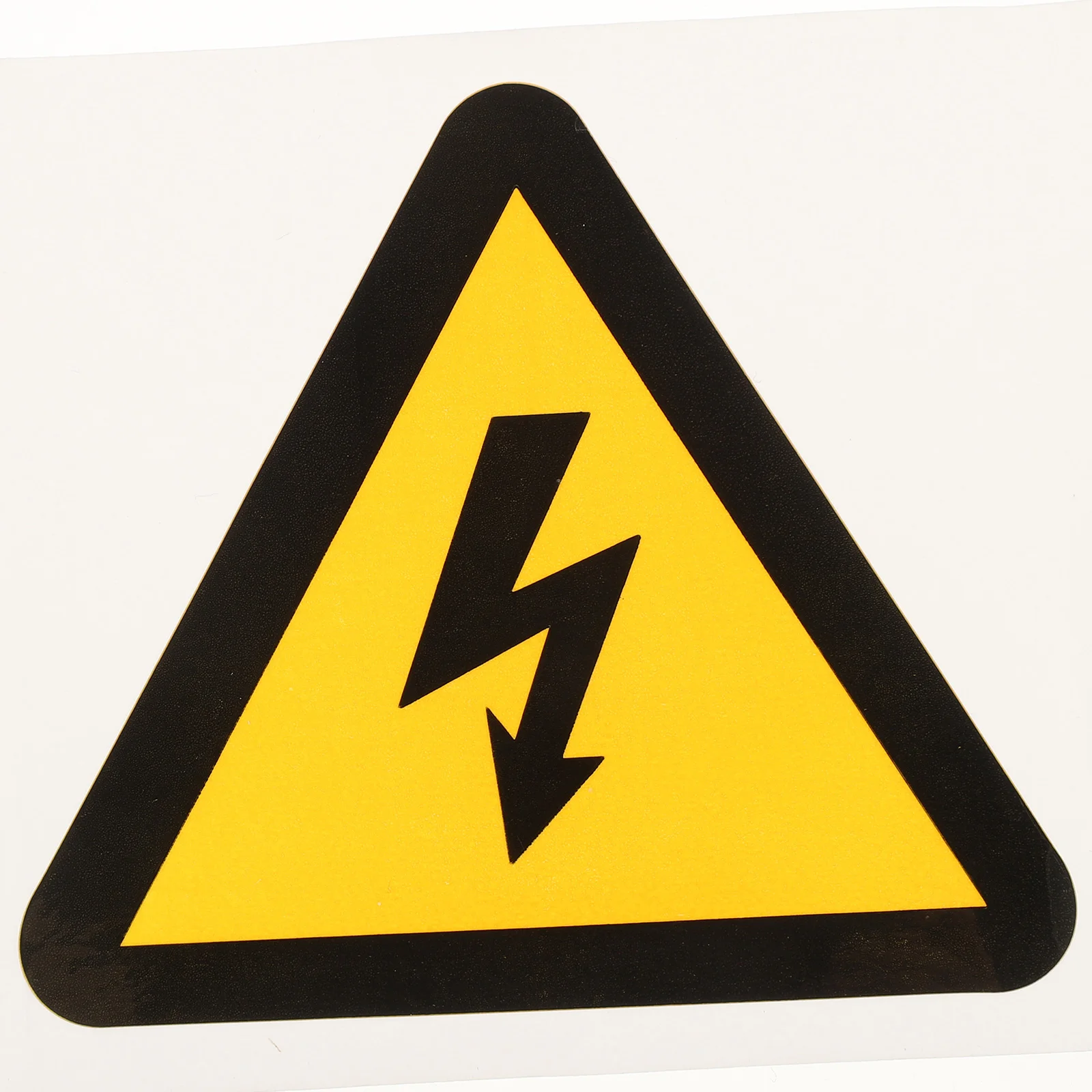 Желтые наклейки Tofficu, опасность поражения электрическим током, Виниловая наклейка, Поражение электрическим током Отключите питание перед Изображение 5