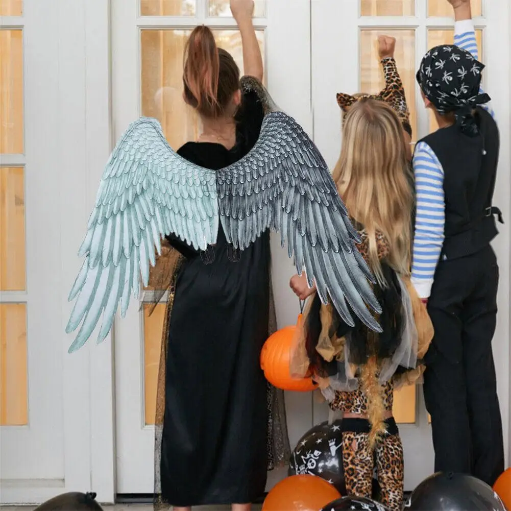 Женская Одежда Angel Wings Carnival Halloween Ball Выберите Большие Цвета Костюм С Крыльями Для Косплея Черный Реквизит Белый 4 Дополнительных V9L8 Изображение 0