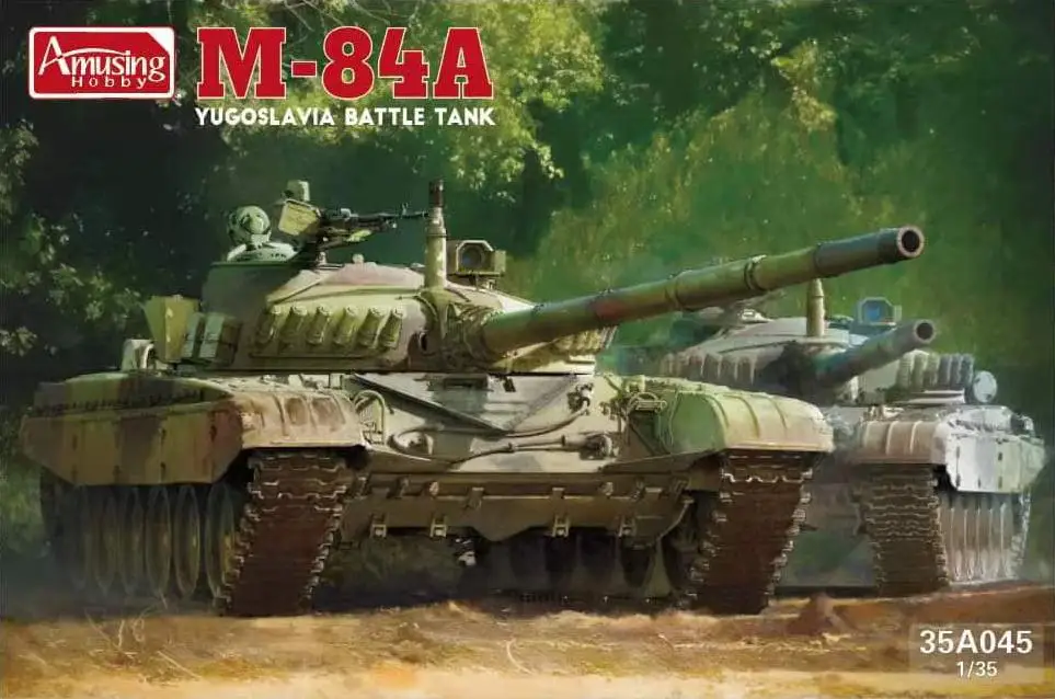 Забавное хобби 35A045 1/35 Югославия Комплект моделей основного боевого танка M-84A Изображение 0