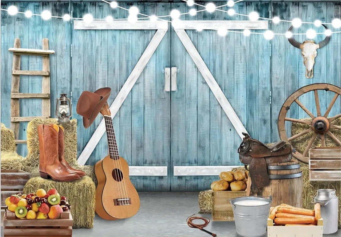 Западный ковбойский фон простая синяя деревянная дверь сарая ретро сельская местность деревянная доска фон для фотографии в стиле дикого запада Изображение 2