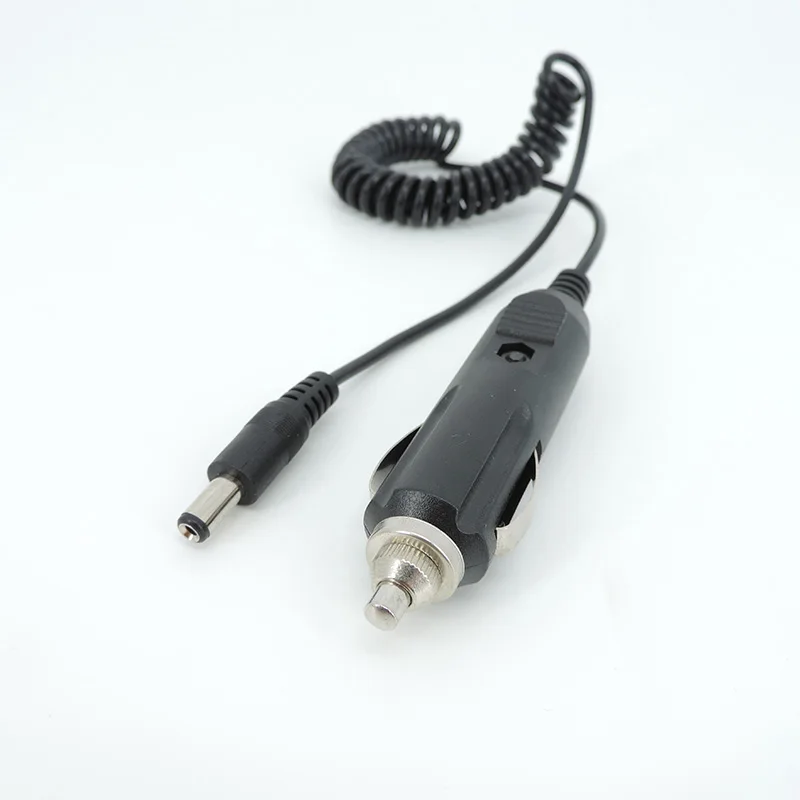 Зарядное устройство для автомобильного прикуривателя постоянного тока 12 В 24 В до 5,5x2,1 мм Разъем для зарядки источника питания кабель пружинный шнур Line E1 Изображение 0