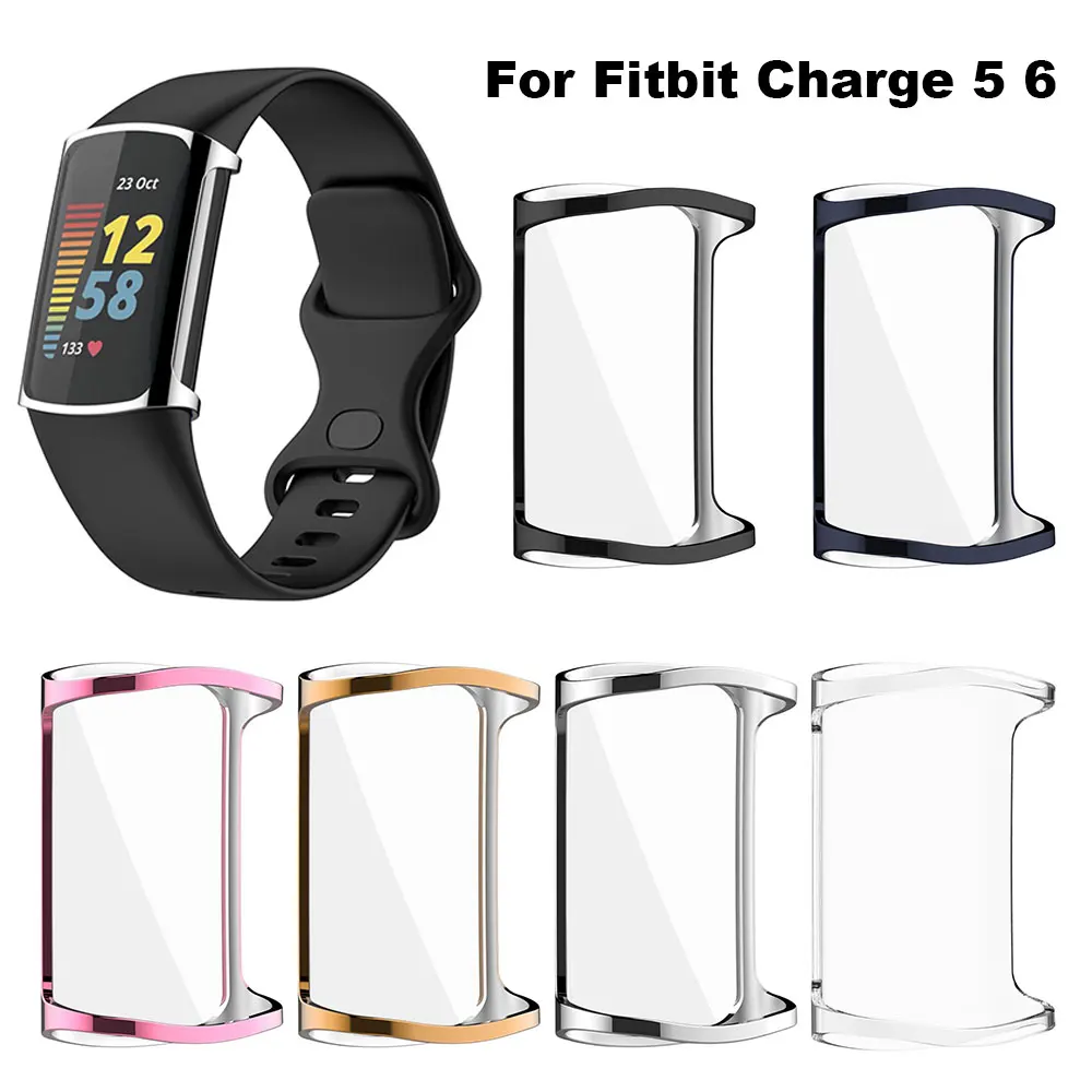 Защитный чехол Для часов Fitbit Charge 5 6 Charge6 Charge5 Мягкие Умные Часы Из Тпу С Противоударной Защитной Оболочкой Против Царапин Изображение 0