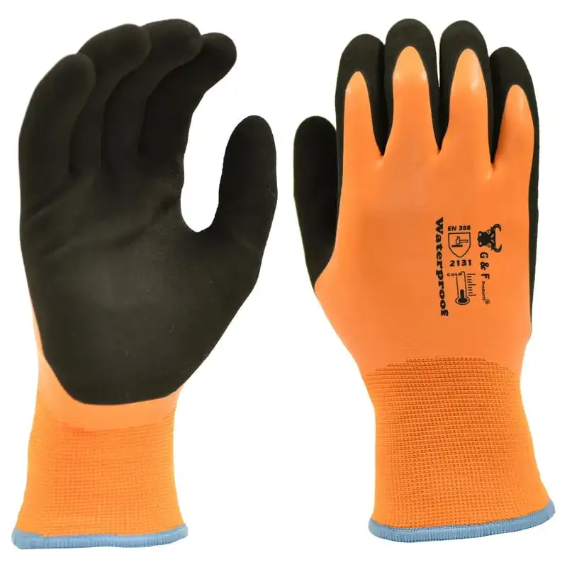 Зимние перчатки водонепроницаемые, с двойной термооболочкой, с латексным покрытием, размер x-Large Изображение 0