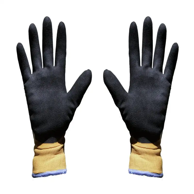 Зимние перчатки водонепроницаемые, с двойной термооболочкой, с латексным покрытием, размер x-Large Изображение 4