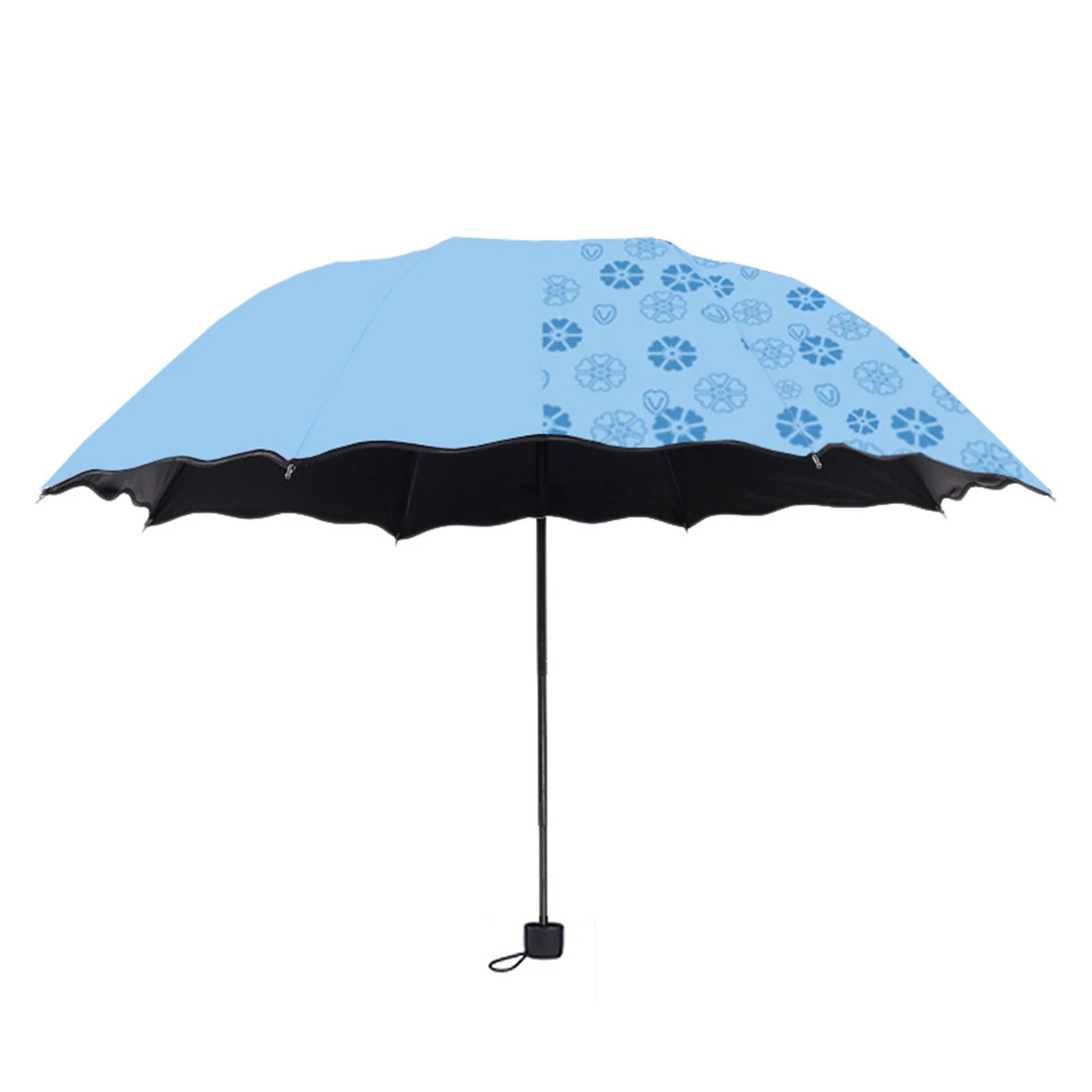 Зонт от солнца и дождя с защитой от ультрафиолета, удобная ручка, легко моющийся зонт для покупок, кемпинга, прогулок Изображение 0