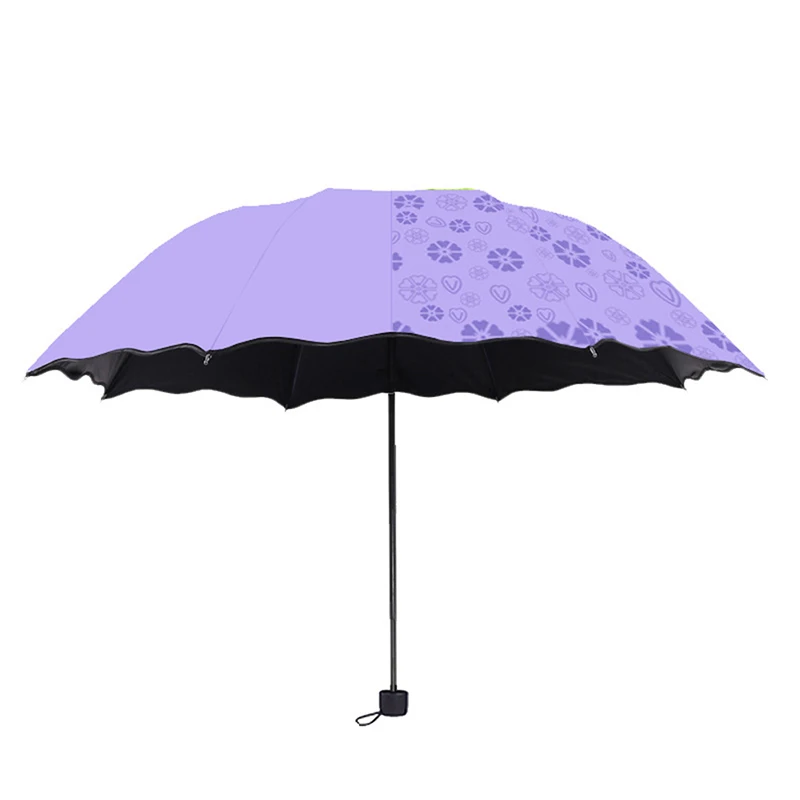 Зонт от солнца и дождя с защитой от ультрафиолета, удобная ручка, легко моющийся зонт для покупок, кемпинга, прогулок Изображение 2