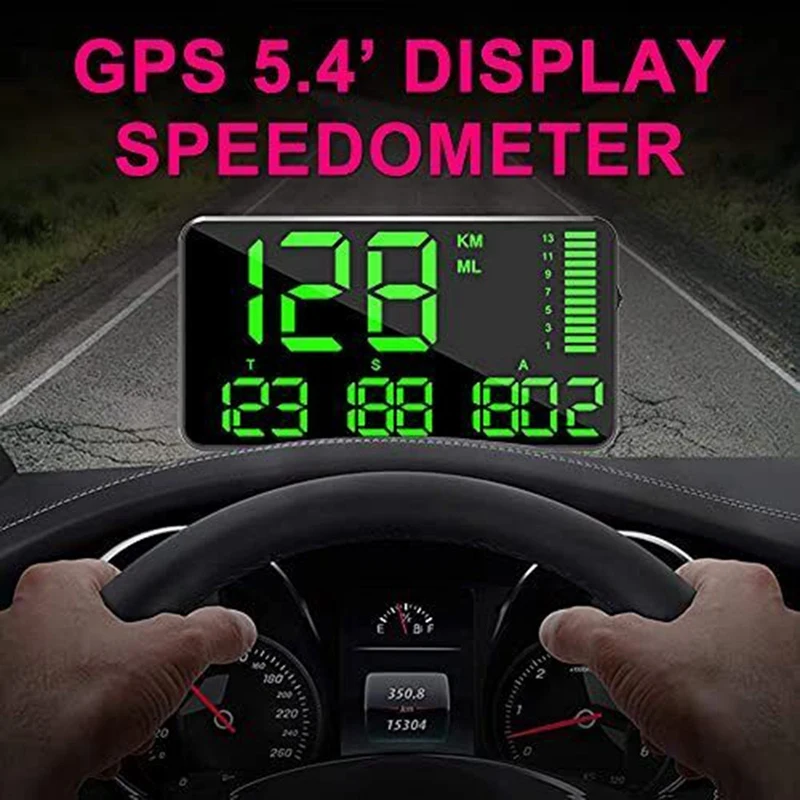 Измеритель Высоты Головного Дисплея C90 Черный HUD Пластиковый HUD GPS Измеритель Скорости Автомобильные Аксессуары Изображение 1