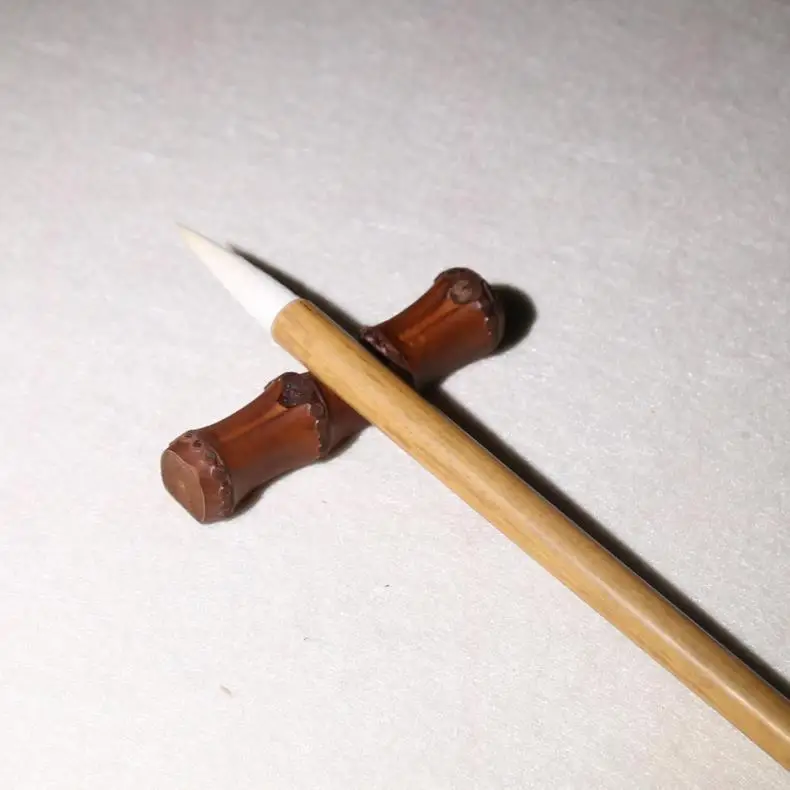 Китайский держатель кисти из натурального бамбука, подставка для кистей, держатель для ручек для каллиграфии, держатель для ручек Изображение 3