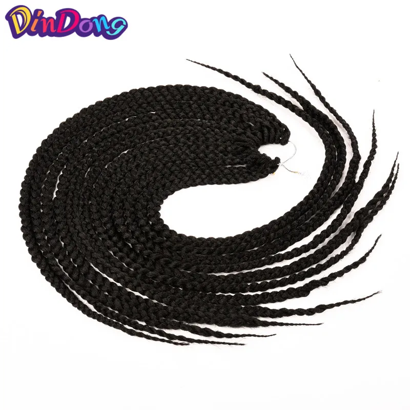 Косички DinDong Crotchet из синтетических волос 12-18 22 дюймов светлокоричневого бордового цвета для чернокожих женщин Изображение 5