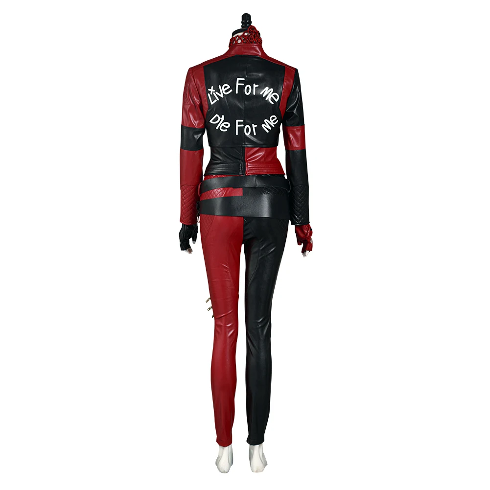 Костюм Куинн для косплея, Черно-красная куртка, пальто, брюки, женская одежда для девочек, маскировочный костюм для взрослых, фантазия на Хэллоуин, Карнавал, ролевая игра Изображение 3