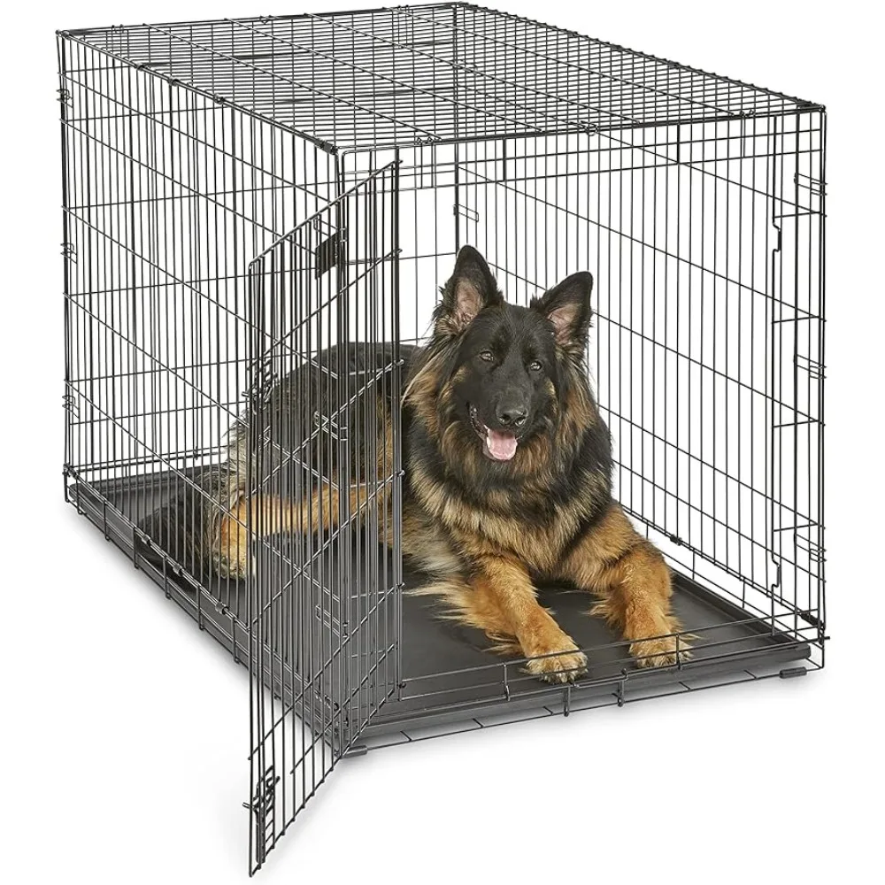 Кровать для домашних животных для собаки Клетка для домашних животных Включает в себя Герметичную разделительную панель для Поддонов и новые функции Клетки для собак, защищающие пол От Ножек Изображение 0