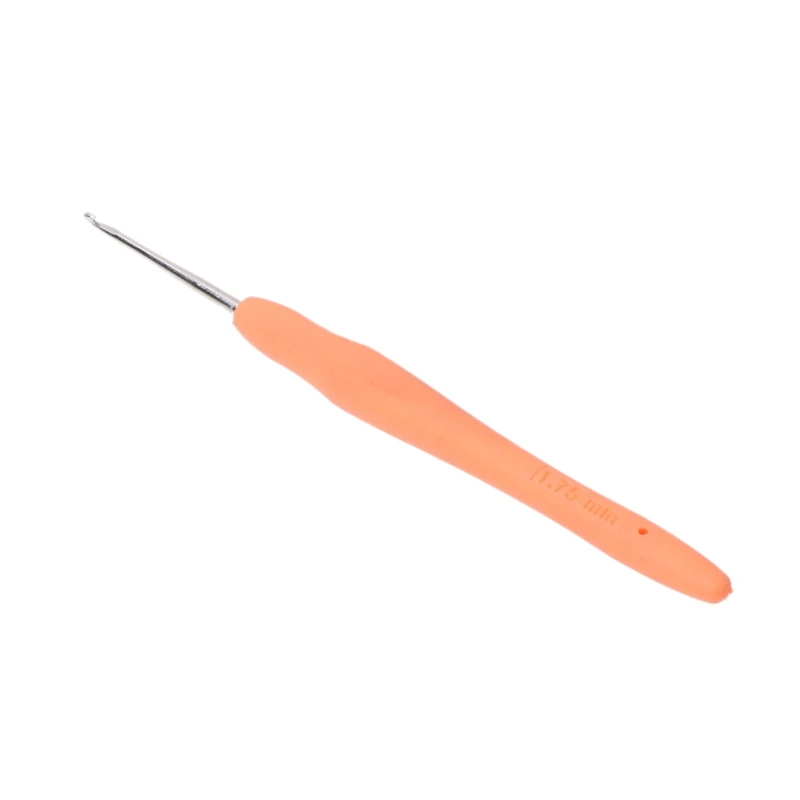 Металлическая спица для вязания крючком Инструмент для шитья с мягкой резиновой ручкой Изображение 1