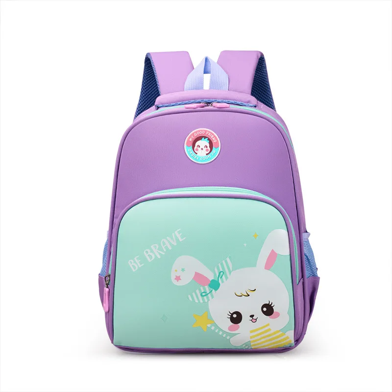 Милые школьные сумки для девочек и мальчиков, детский рюкзак для начальной школы, детский мультяшный кролик, динозавр, сумка для книг, водонепроницаемый школьный рюкзак Mochila Изображение 3