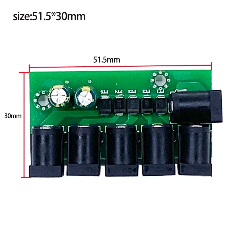 Модуль делителя напряжения от одного до пяти сплиттеров 5 В-56 В Изображение 1