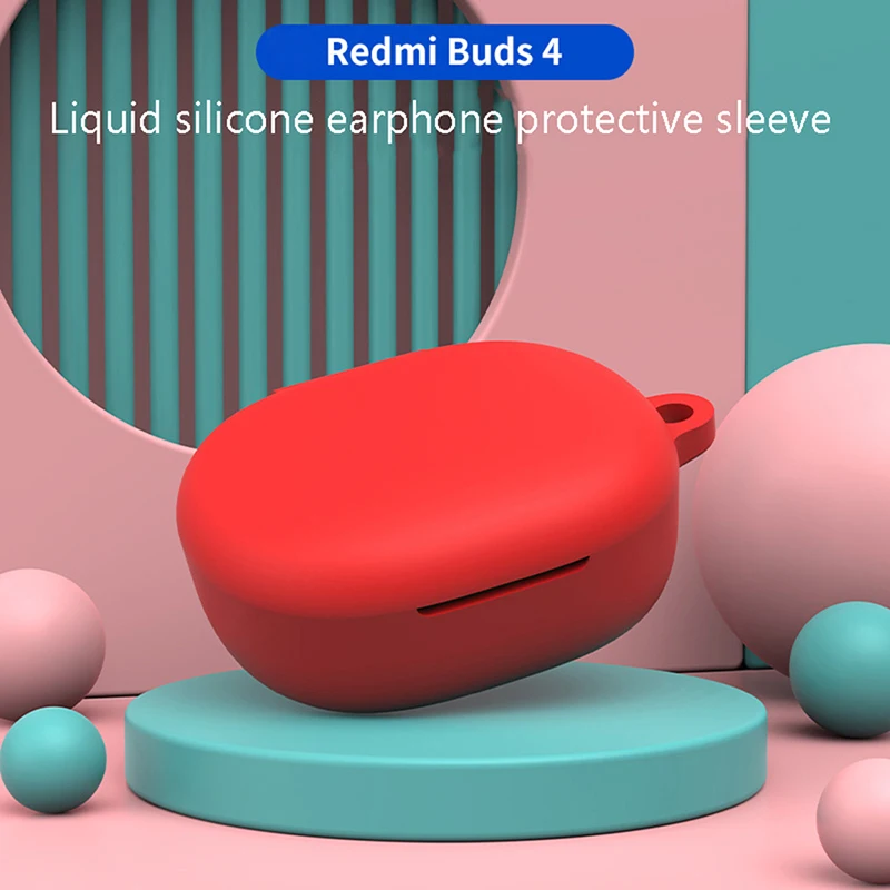 Мягкий Силиконовый Чехол Для наушников Redmi Buds 4 Lite, Беспроводные Наушники, Защитная Крышка, Bluetooth-Гарнитура, Силиконовый Защитный Чехол Изображение 5