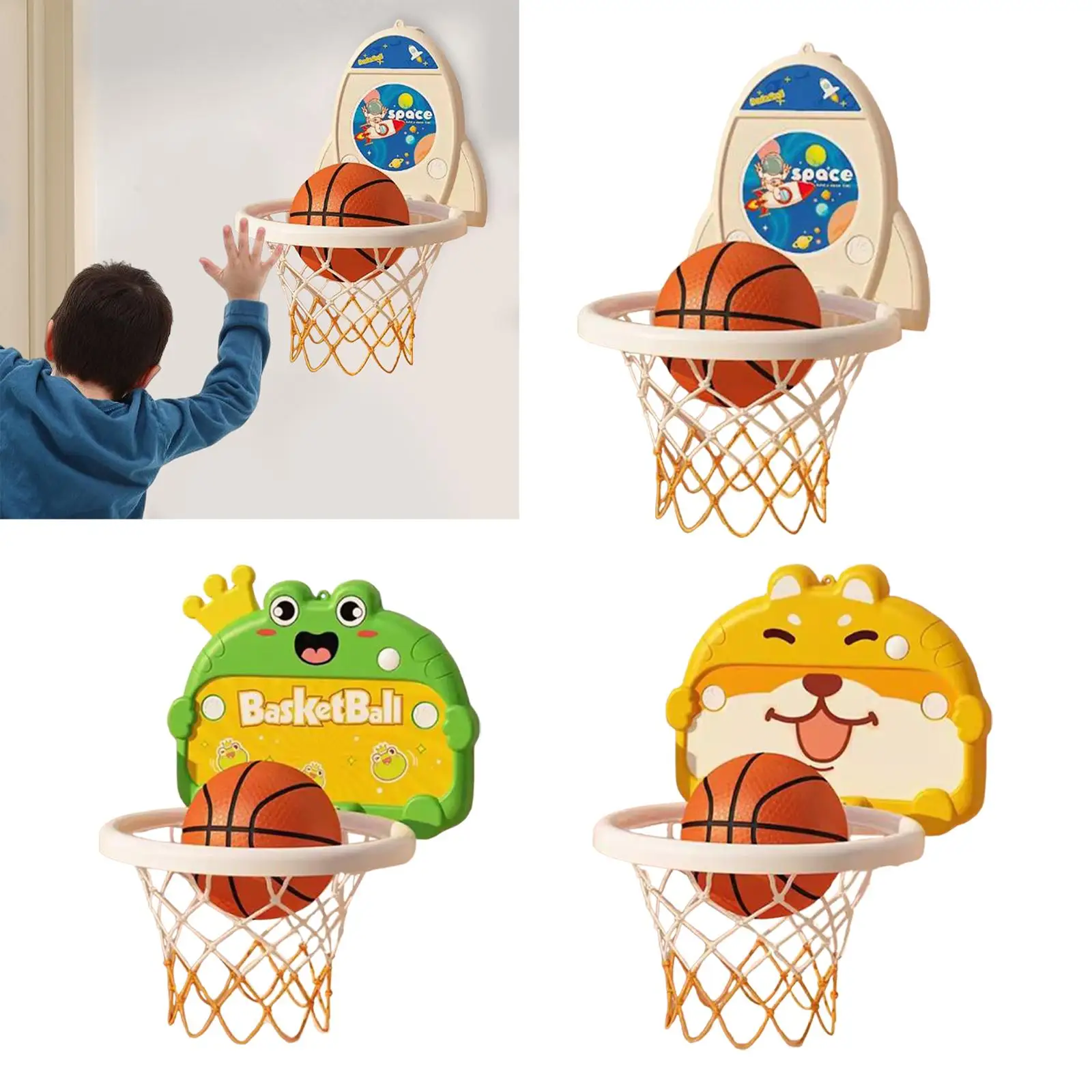 Набор мини-баскетбольных колец, Баскетбольные игрушки для спальни, праздничные подарки в помещении Изображение 1