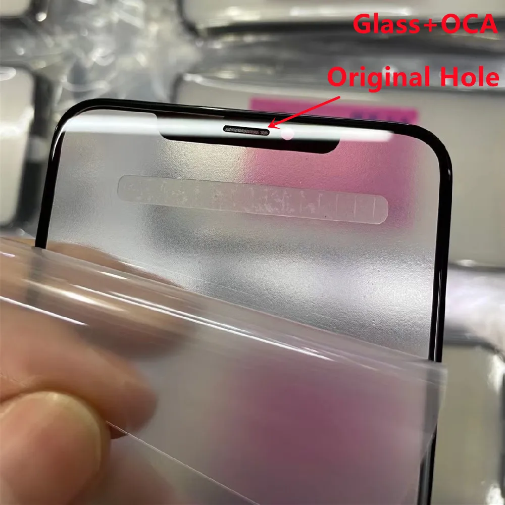 Наружное стекло оригинального качества 5ШТ 1:1 с ОСА с поляризационным клеем для замены сенсорных линз iPhone 14 PLUS 14pro pro max Изображение 1