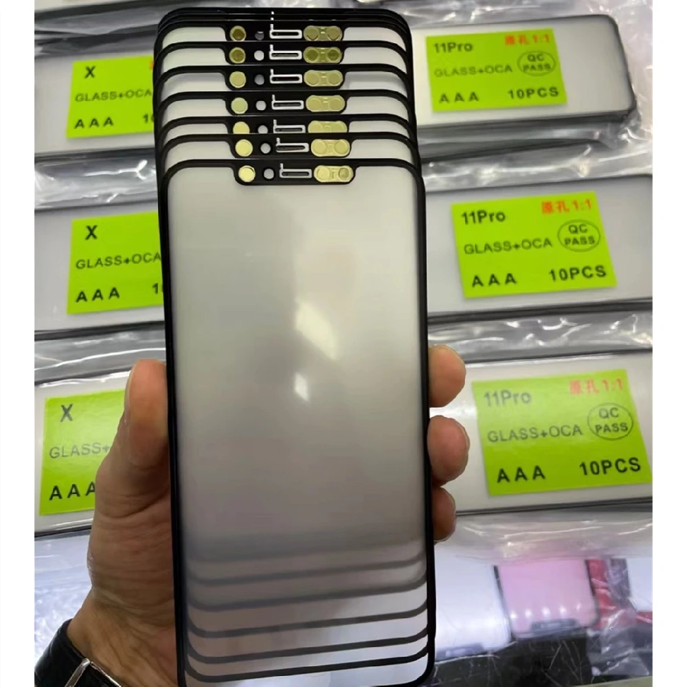 Наружное стекло оригинального качества 5ШТ 1:1 с ОСА с поляризационным клеем для замены сенсорных линз iPhone 14 PLUS 14pro pro max Изображение 4