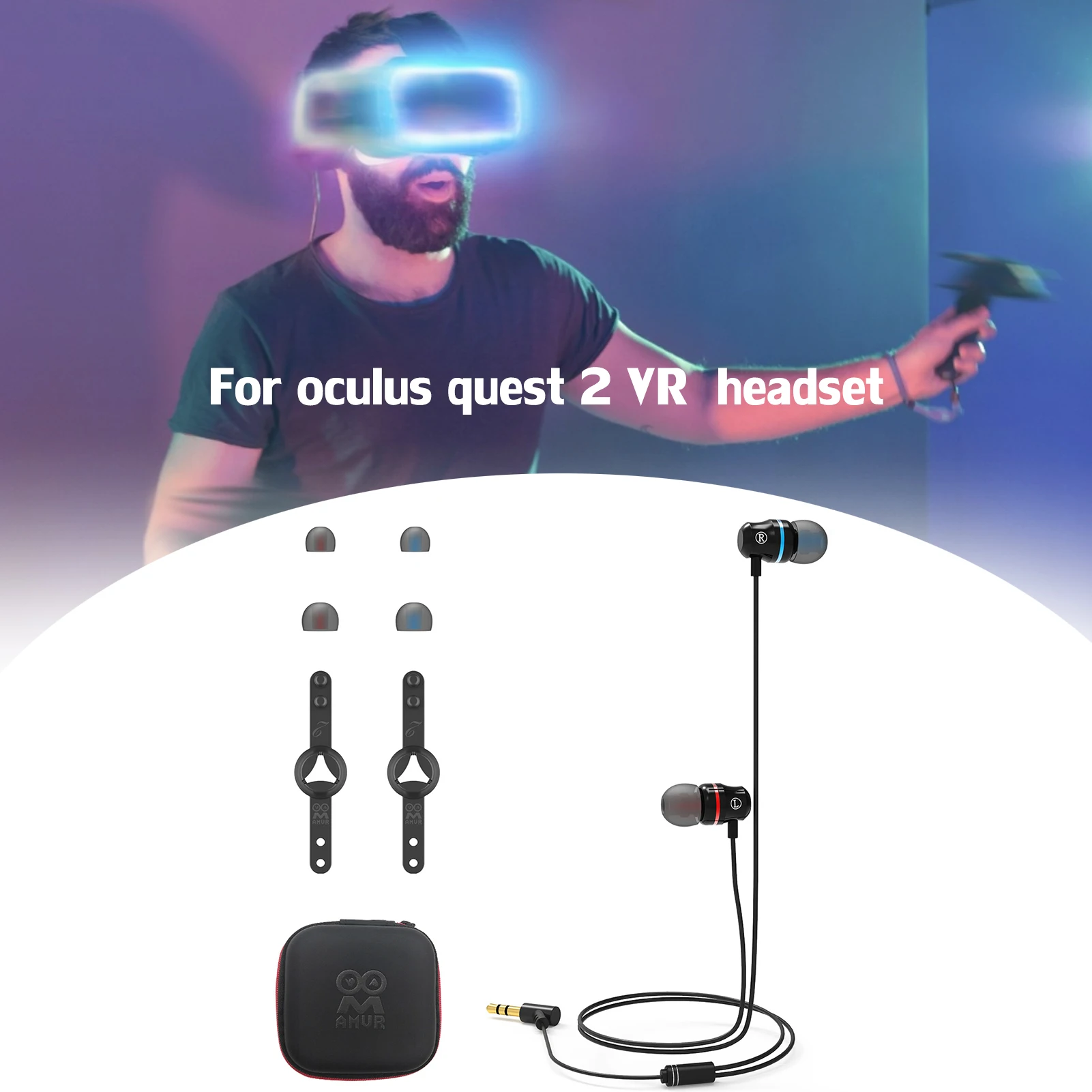 Наушники-вкладыши виртуальной реальности для Oculus Quest 2 Изображение 1