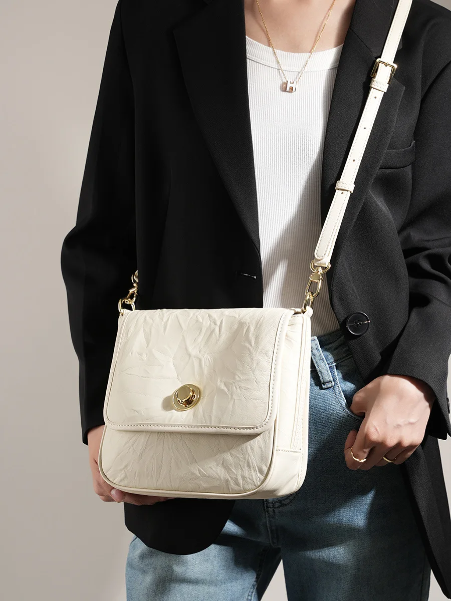 Новая роскошная Женская сумка с рисунком захвата для рук, высококачественная плиссированная модная сумка-тоут из натуральной кожи, сумки через плечо через плечо Изображение 1