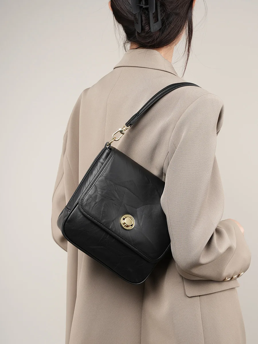 Новая роскошная Женская сумка с рисунком захвата для рук, высококачественная плиссированная модная сумка-тоут из натуральной кожи, сумки через плечо через плечо Изображение 2