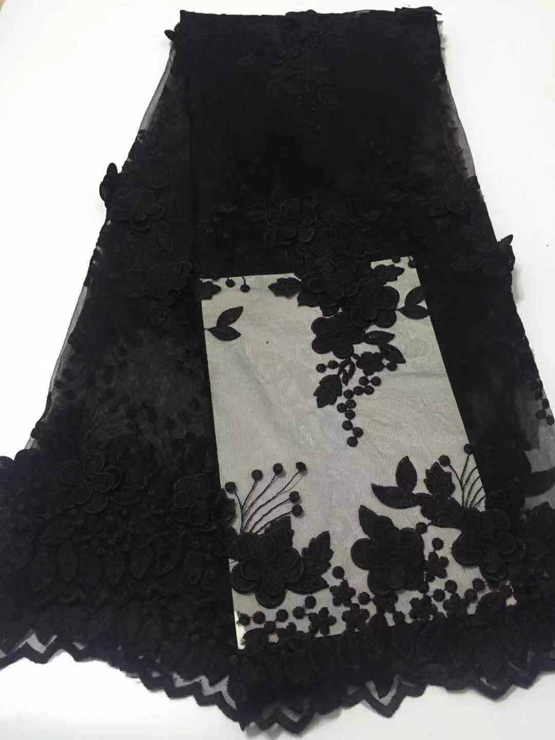 Новейшая африканская кружевная ткань, тюль нового дизайна, французская кружевная ткань, вышитый Женский кружевной материал с камнями CD40 Изображение 0