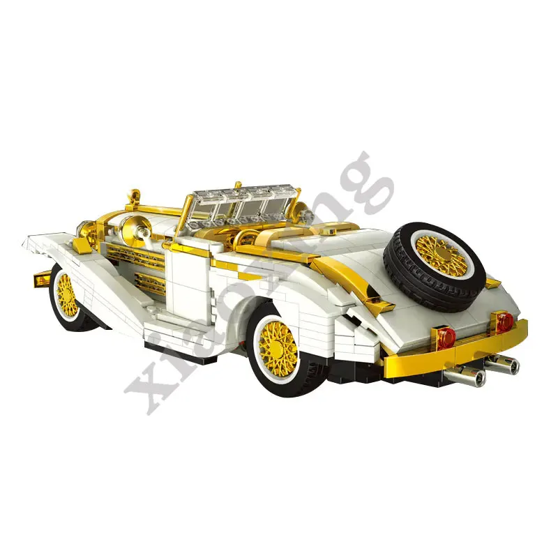 Новый 10003 Ностальгический Классический Автомобиль 868 + шт Коллекция Строительных Блоков Для Взрослых Мальчик Собрал Строительные Блоки Спортивный Автомобиль Игрушки Изображение 1