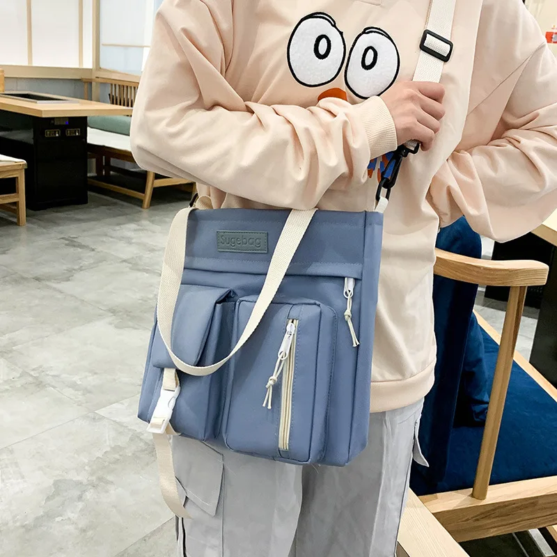 Новый Рюкзак для Студенток Корейской Версии Большой Емкости College Junior High School College Student Ins Fashion Backpack Изображение 3