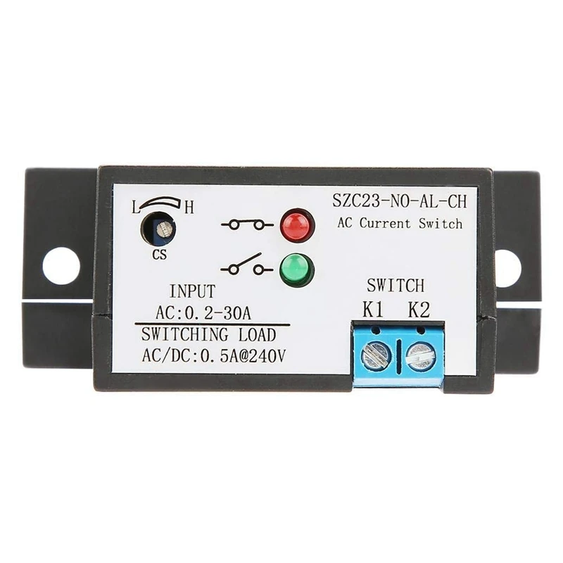 Нормально разомкнутый датчик тока, датчик тока SZC23-NO-AL-CH, регулируемый переменный ток 0,2-30A Изображение 4