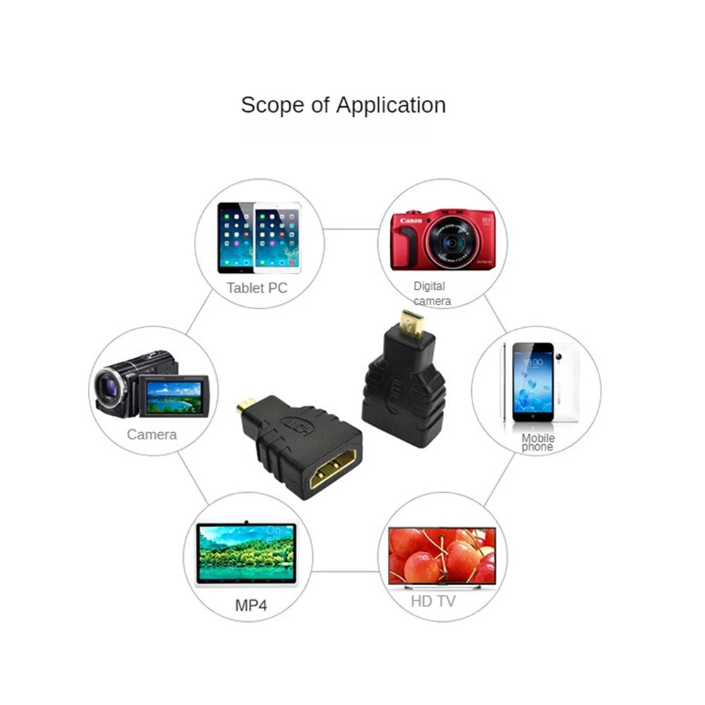 Преобразователь кабельного разъема Micro Adapter Type D Micro Mini от мужчины к женщине для Microsoft Surface RT HDTV gamer Изображение 5