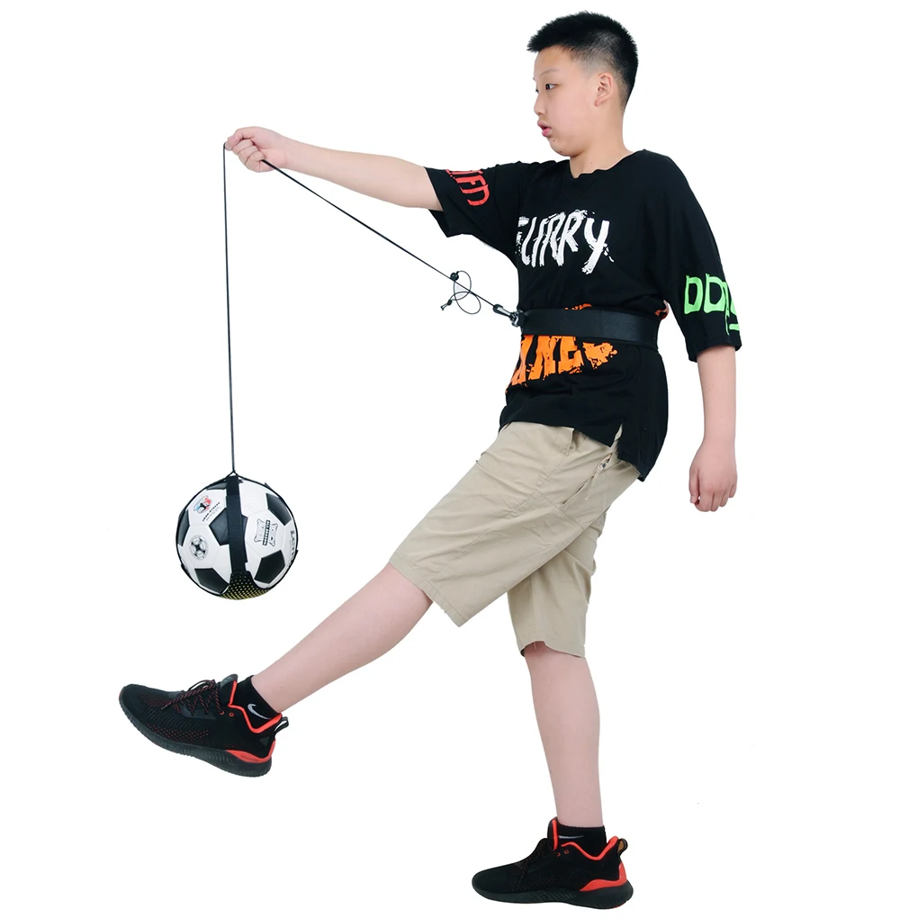 Резиновый Ударный Тренажер Для Управления Футбольным Мячом И Тренировки Жонглирования Футбольным Мячом с помощью Крючков и Петель Изображение 0