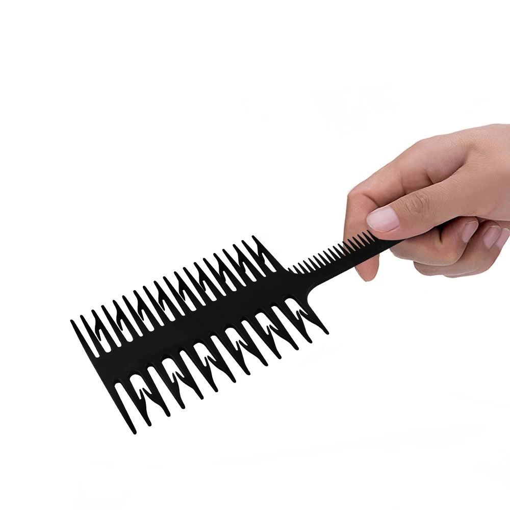 Салонный инструмент для укладки волос: Профессиональная расческа для волос + кисточка для подсветки + градинка из крысиного хвоста для окрашивания волос Изображение 4