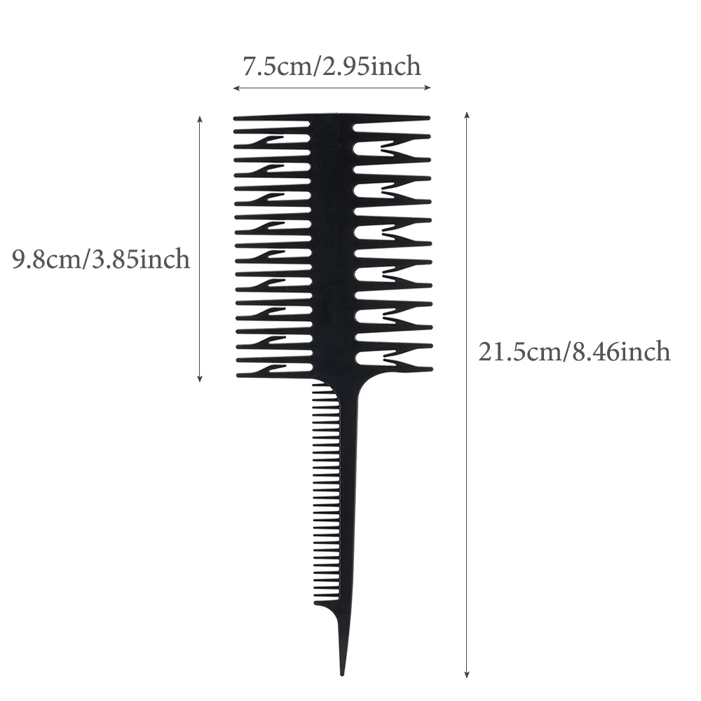 Салонный инструмент для укладки волос: Профессиональная расческа для волос + кисточка для подсветки + градинка из крысиного хвоста для окрашивания волос Изображение 5