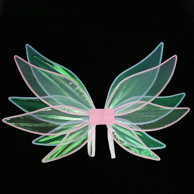 Сказочный ангел с крыльями бабочки, маскарадный костюм для девочек, аксессуары для косплея Изображение 4