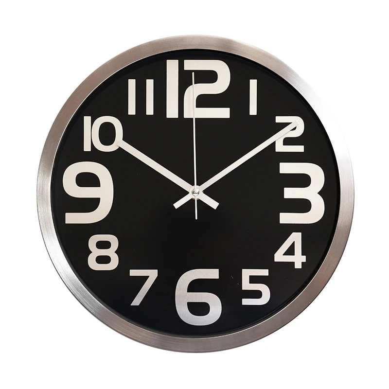 Современные настенные часы 12-дюймовые настенные часы на батарейках для спальни, офиса, кухни, гостиной Изображение 0