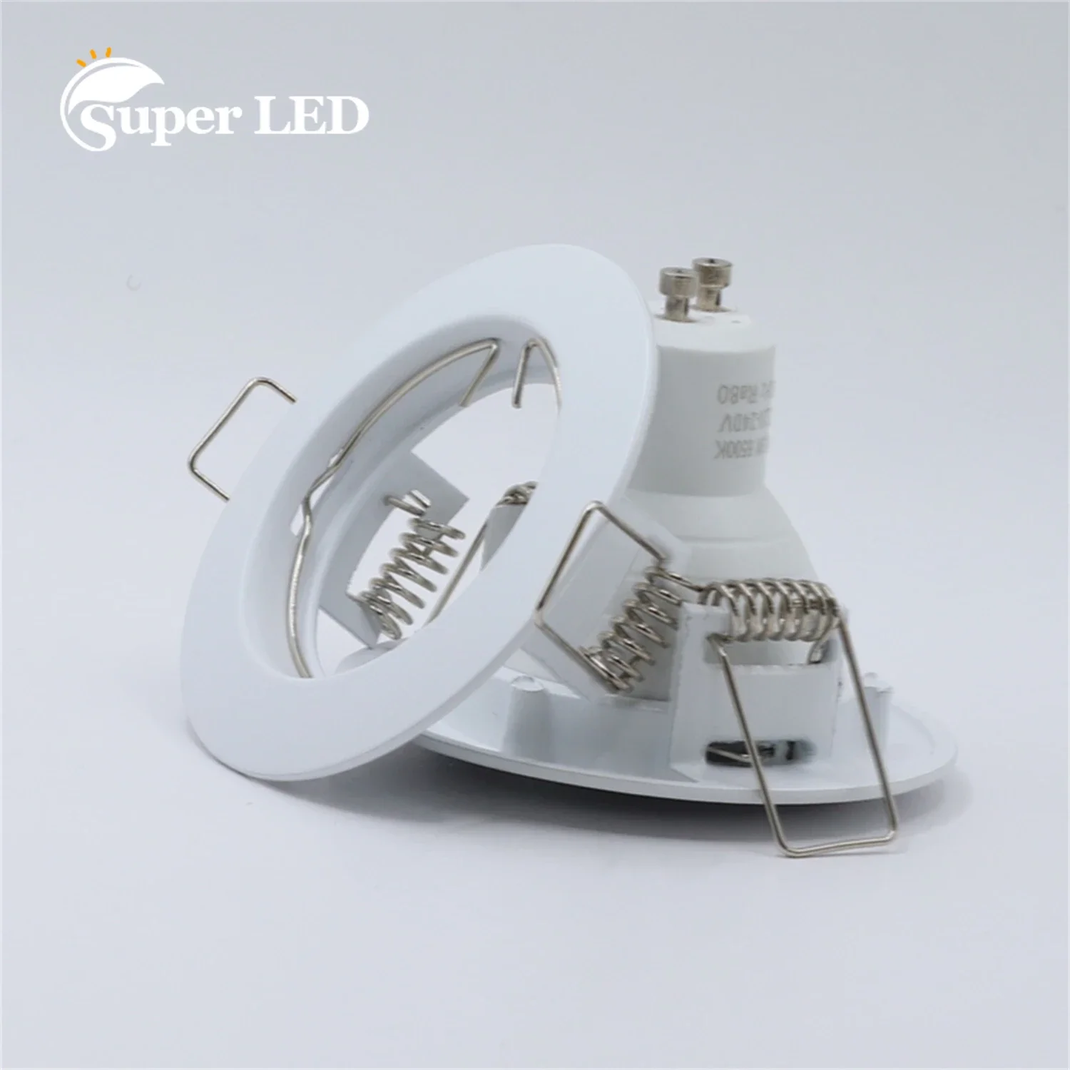 Современный 2-контактный светодиодный точечный светильник GU10 MR16 из круглого алюминия для корпуса потолочного светильника Изображение 0
