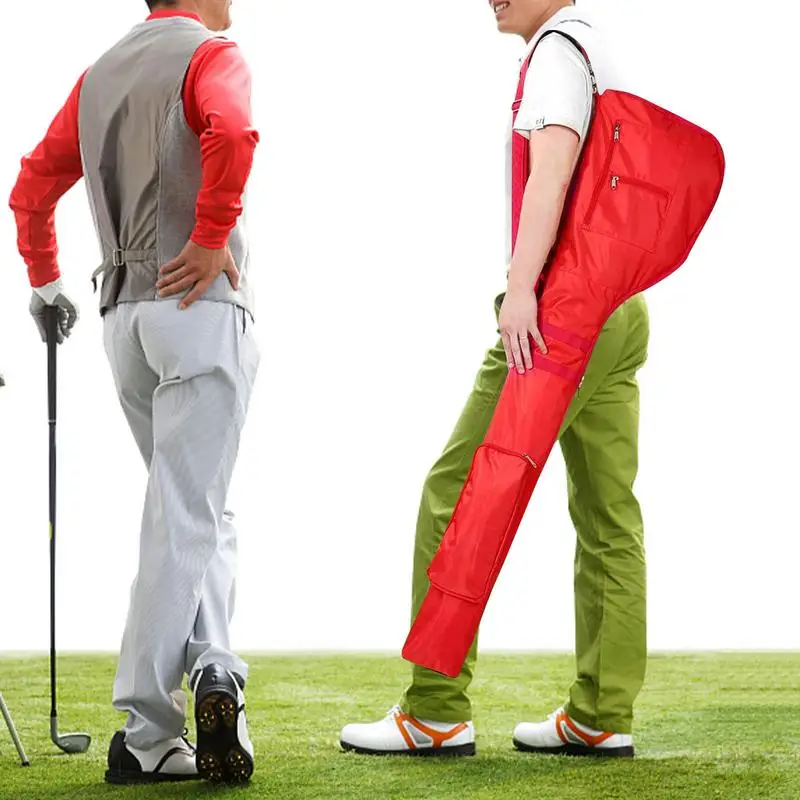 Спортивная сумка для клюшки для гольфа, складная легкая сумка через плечо, сумка для хранения для тренировок в гольфе, складная сумка для тренировок Изображение 4
