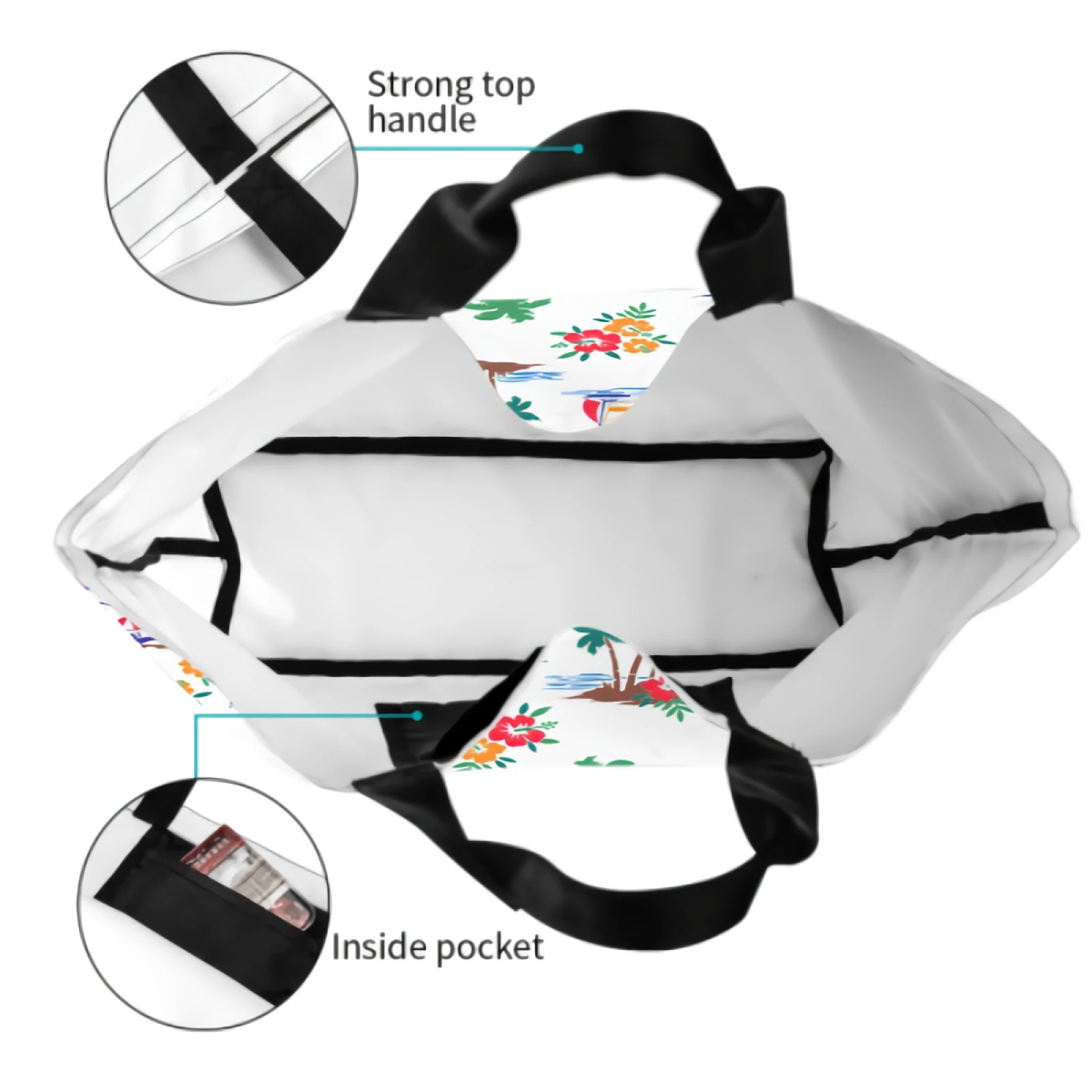 Сумка для серфинга, большая женская повседневная летняя сумка для морского серфинга, сумка через плечо, многоразовая сумка для покупок, пляжная сумка Изображение 4