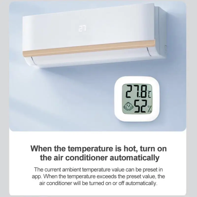 Термометр-гигрометр Zigbee Tuya WiFi Умный ЖК-экран, цифровой датчик температуры и влажности, работа с Alexa Google Home Изображение 3