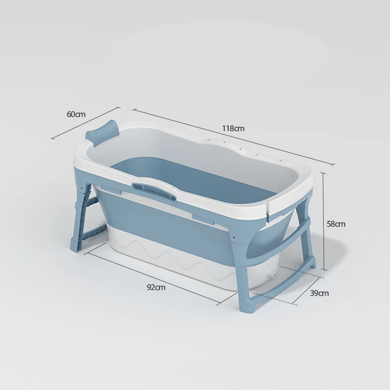 Удобные бытовые ванны для взрослых для всего тела, складное многофункциональное ведро для ванны, Утолщенный пластиковый бочонок для ванны с подлокотниками Изображение 5