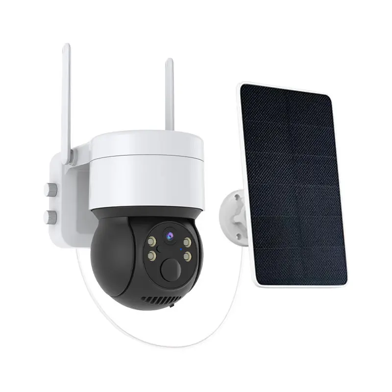 Уличная IP-камера PTZ на солнечной энергии 1080P HD WiFi, Беспроводная система безопасности, встроенный аккумулятор, камера наблюдения, голосовая сигнализация CCTV iCSee Изображение 5