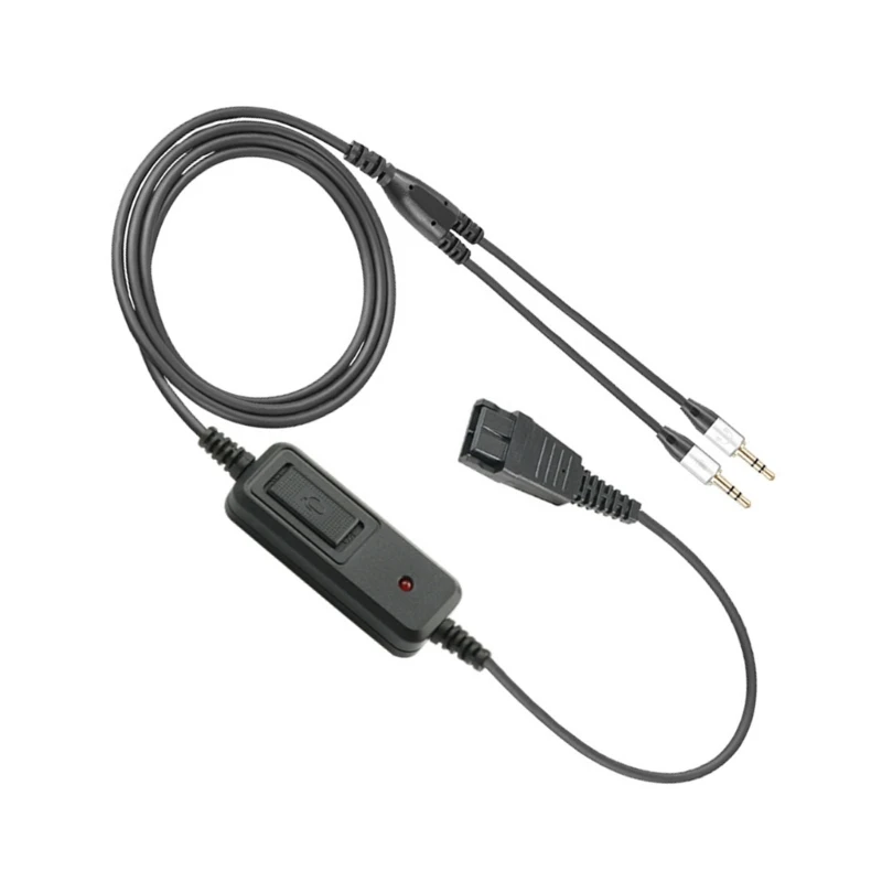 Универсальный кабель 3,5 мм для подключения к QD (быстроразъемному) кабелю гарнитуры QD-шнур Подходит для распознавания голоса Прямая поставка Изображение 2