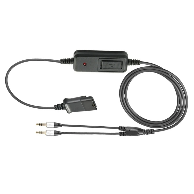 Универсальный кабель 3,5 мм для подключения к QD (быстроразъемному) кабелю гарнитуры QD-шнур Подходит для распознавания голоса Прямая поставка Изображение 3