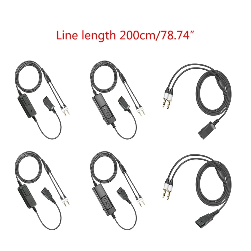 Универсальный кабель 3,5 мм для подключения к QD (быстроразъемному) кабелю гарнитуры QD-шнур Подходит для распознавания голоса Прямая поставка Изображение 5