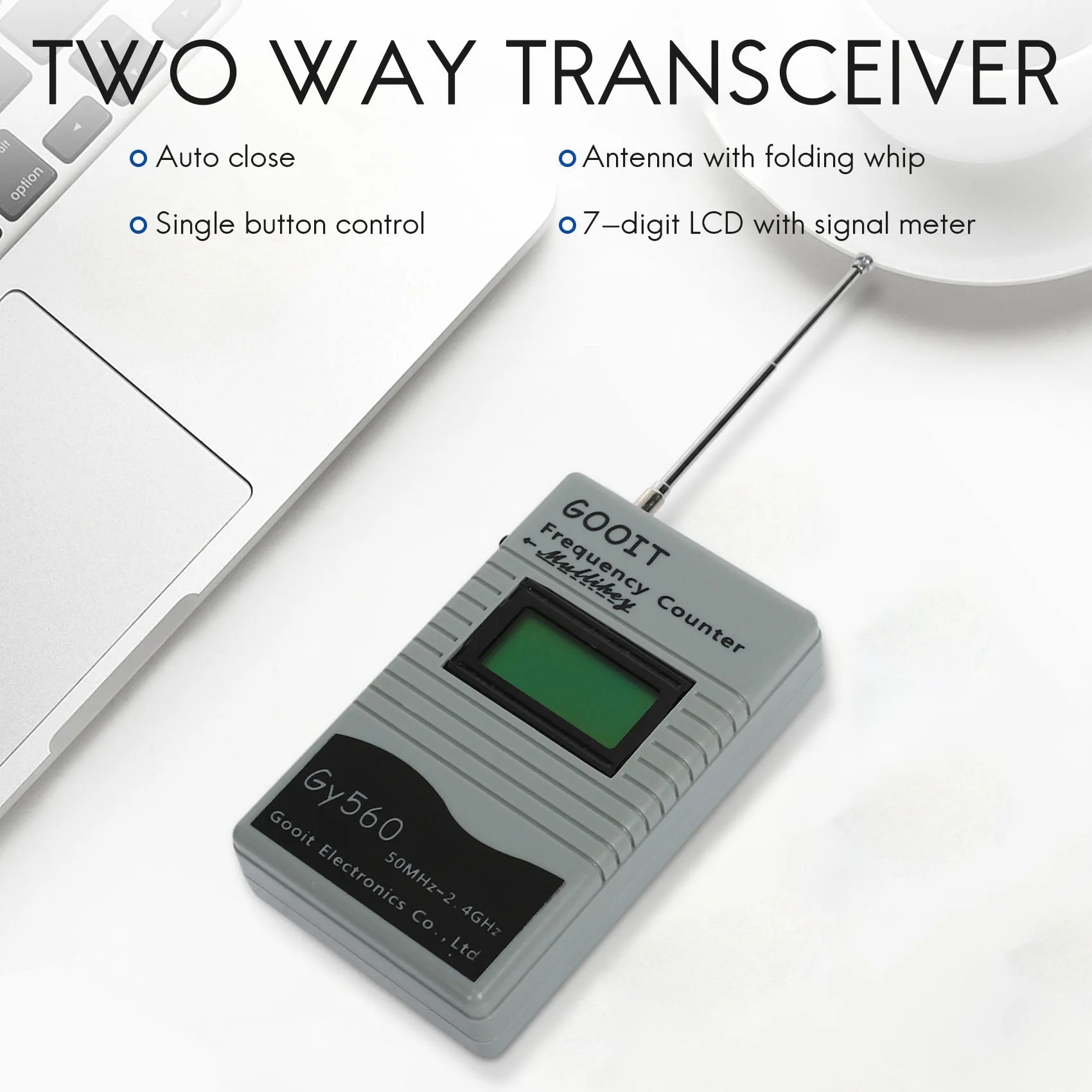 Устройство для проверки частоты двухстороннего радиоприемника GSM 50 МГц-2,4 ГГц, Счетчик частоты GY560, Измеритель частоты Изображение 2