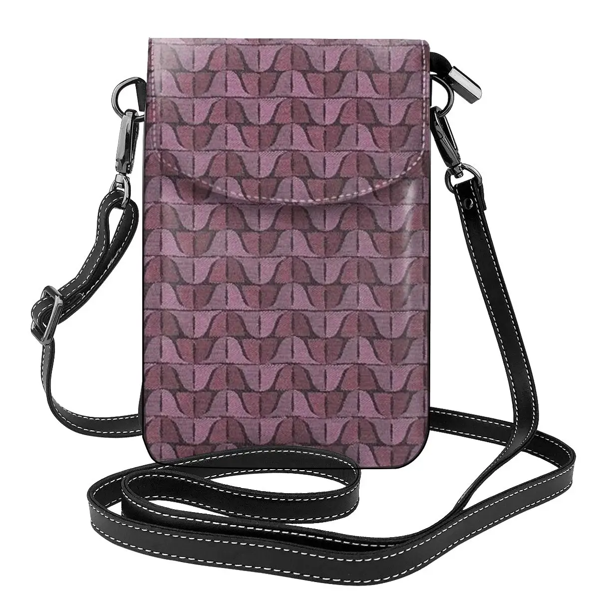 Фиолетовая сумка Melody, абстрактные геометрические женские объемные сумки, стильная кожаная школьная сумочка Изображение 0