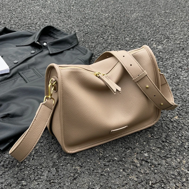 Черная сумка-мессенджер для женщин 2023, Новая Регулируемая сумка через плечо, Высококачественная Кожаная Женская сумка, Роскошная сумка-ранец, сумка для подмышек Изображение 0